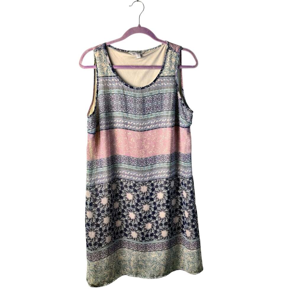 Charming Charlie Womens/Juniors‎ Sleeveless Round Neck Print Dress